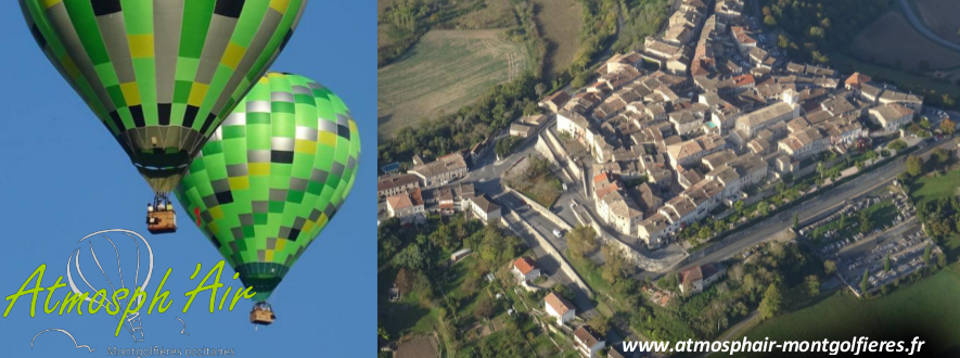 Nuit à Castelnau de Montmirail et montgolfière