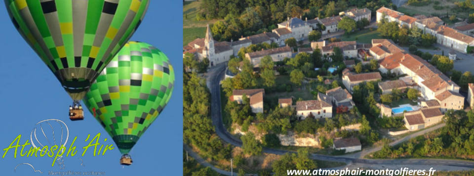 Villeneuve sur Vère en montgolfière