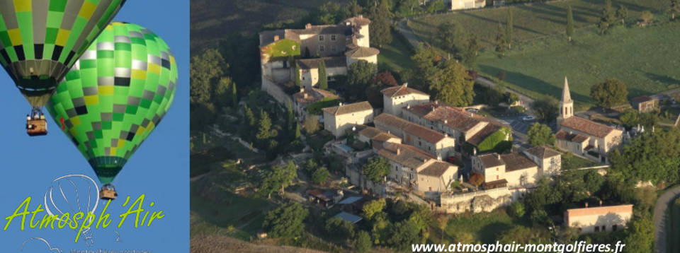 Château de Mauriac et Salette en montgolfière