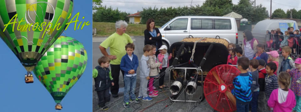 Découverte de la montgolfière des élèves de maternelle et primaire