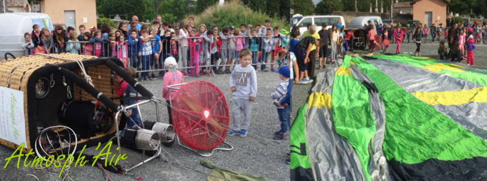 Ecole maternelle et primaire découverte de la montgolfière