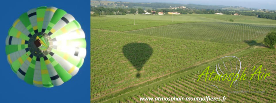 Vol en montgolfière dans les vignes du Tarn