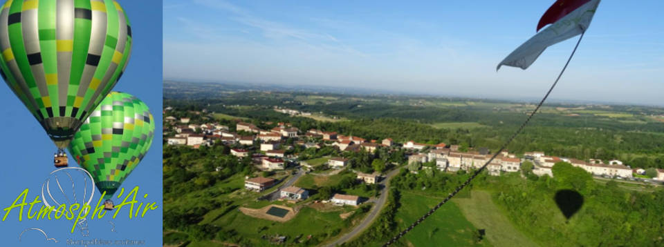 Au dessus de Cagnac les Mines en montgolfière