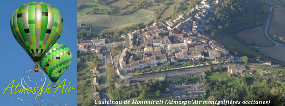 Le Tarn et Castelnau de Montmirail en montgolfière