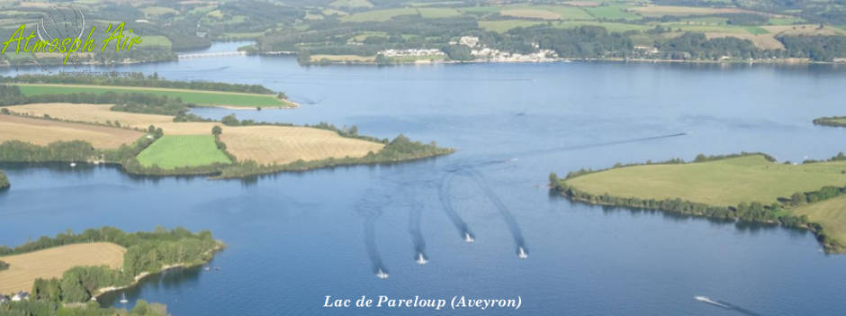 Le lac de Pareloup en montgolfière Aveyron