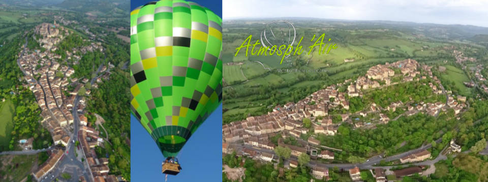 Visite de Cordes sur Ciel en montgolfière à air chaud