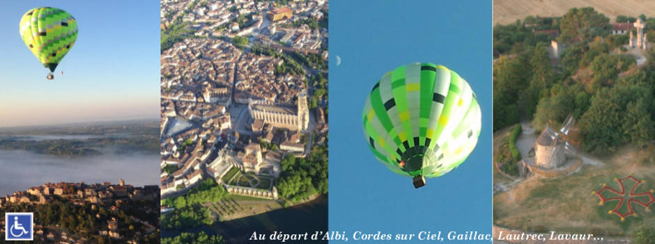 Montgolfière dans le Tarn Albi Cordes Gaillac Lavaur Lautrec