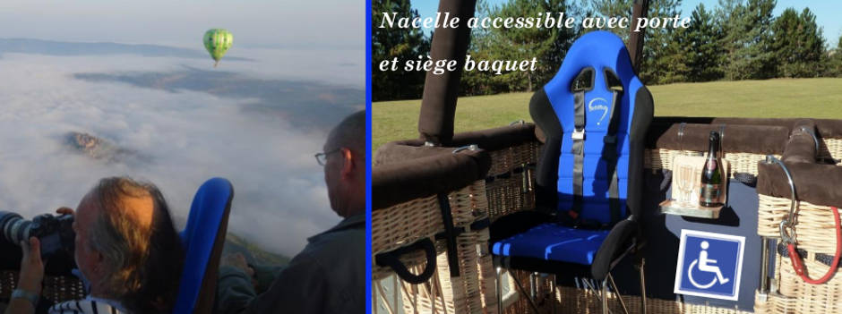 nacelle accessible montgolfières Atmosph'Air midi pyrénées