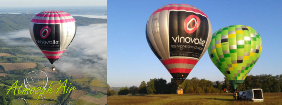 décolage montgolfière Vinovalie dans le Tarn la haute garonne