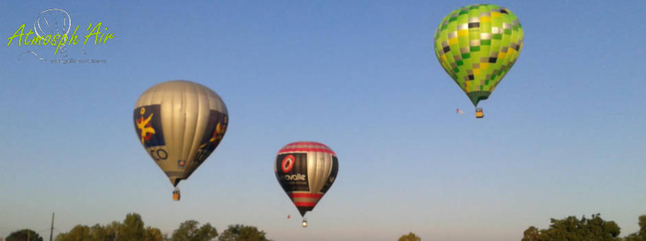 3 montgolfières avec Vinovalie à Toulouse