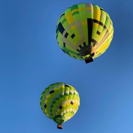 montgolfière entre amis