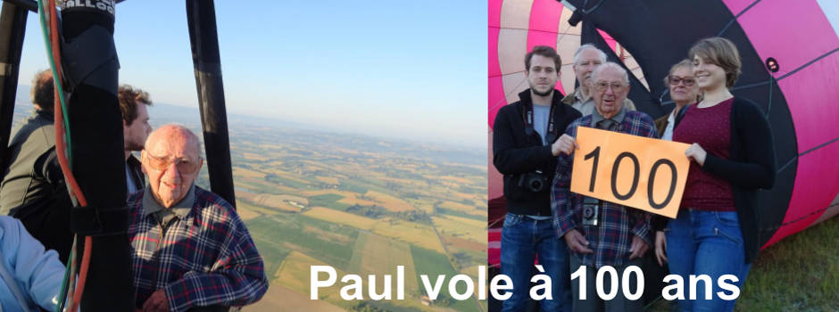 Il vole en montgolfière à 100 ans