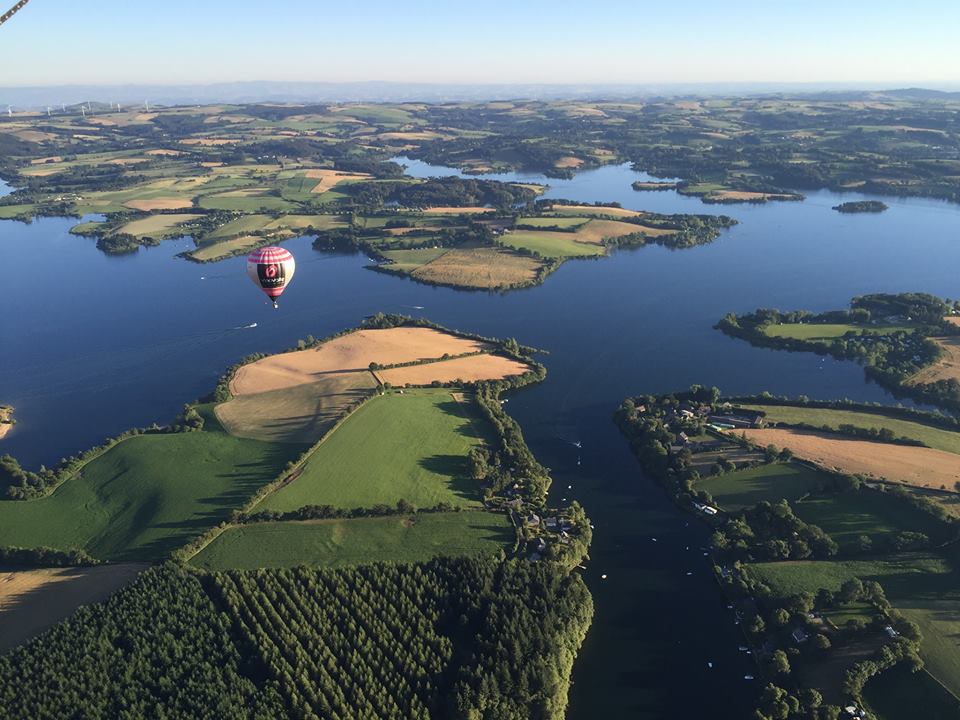 Montgolfière Aveyron Lac de Pareloup