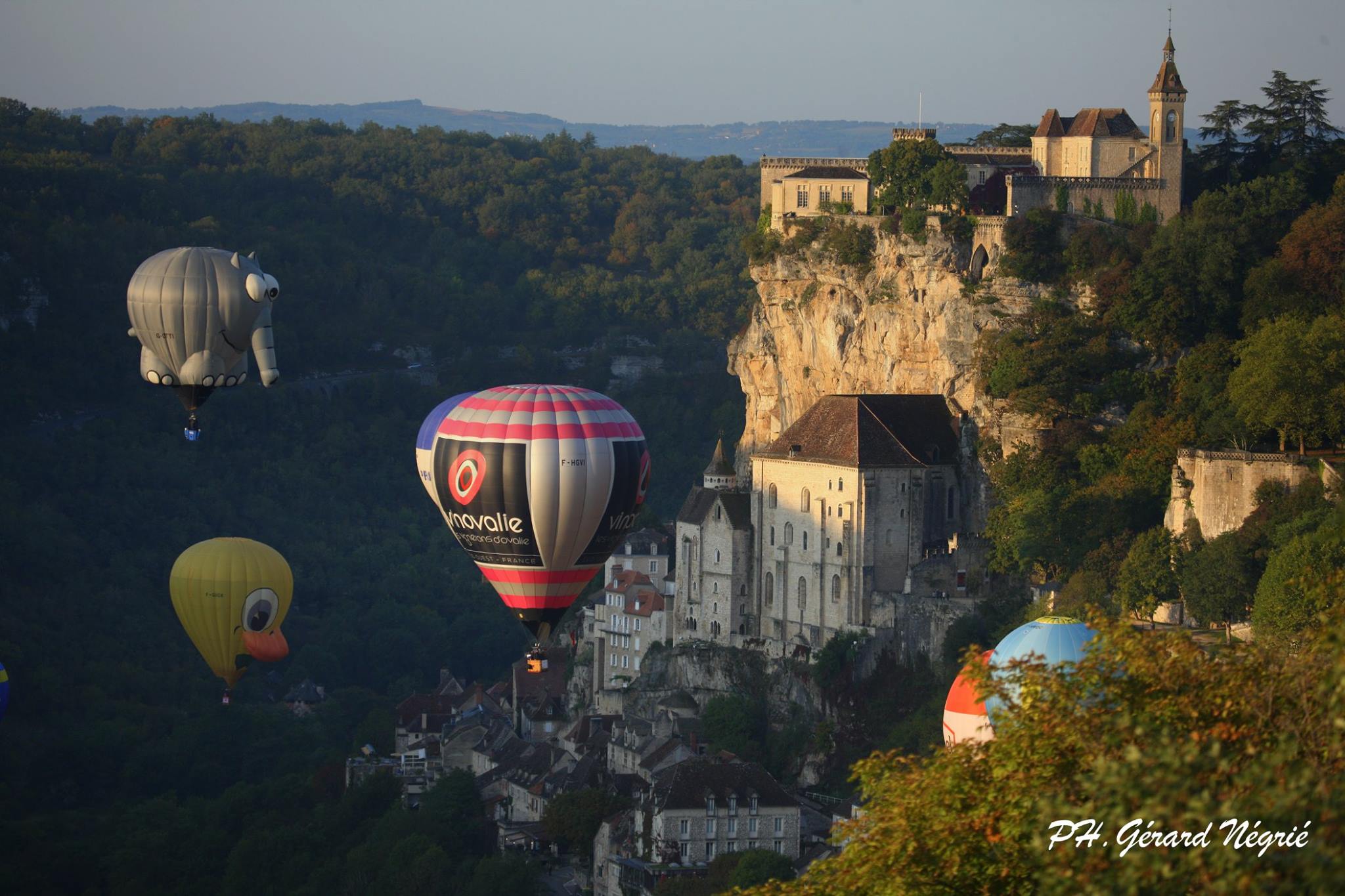 Meeting montgolfière de Rocamadour en septembre