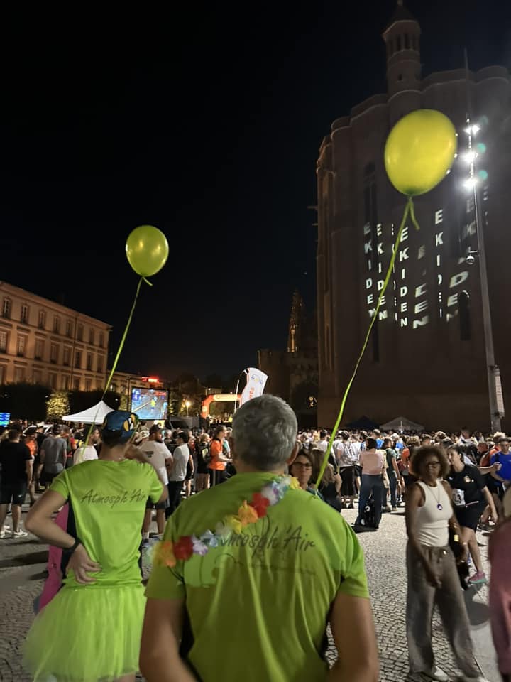 Atmosph'Air montgolfières engagé à l'Ekiden d'Albi