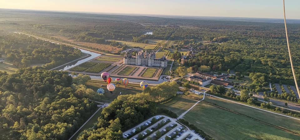 Montgolfière Vinovalie au Château de Chambord