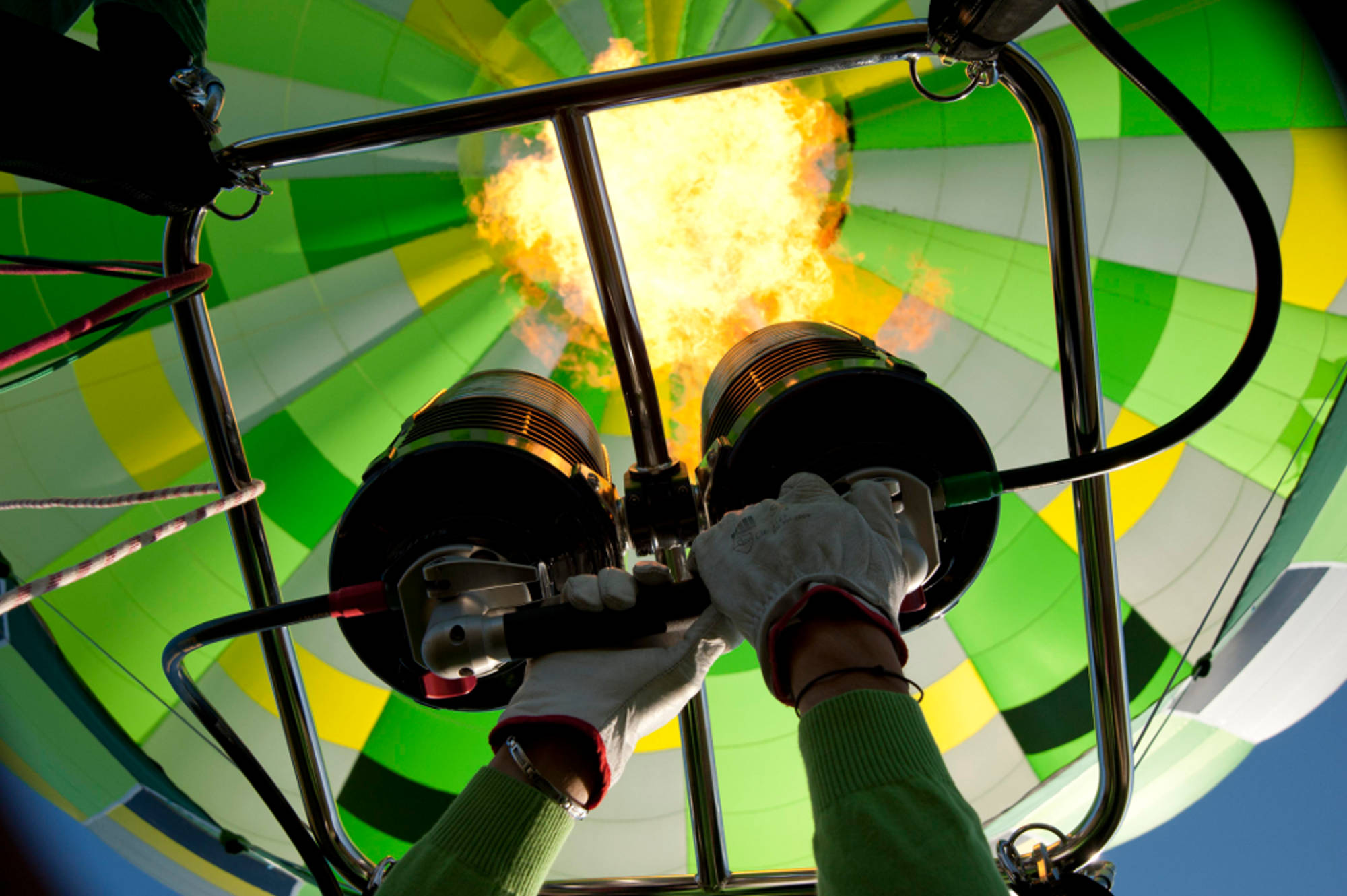 Coups de brûleurs d'Atmosph'Air montgolfière