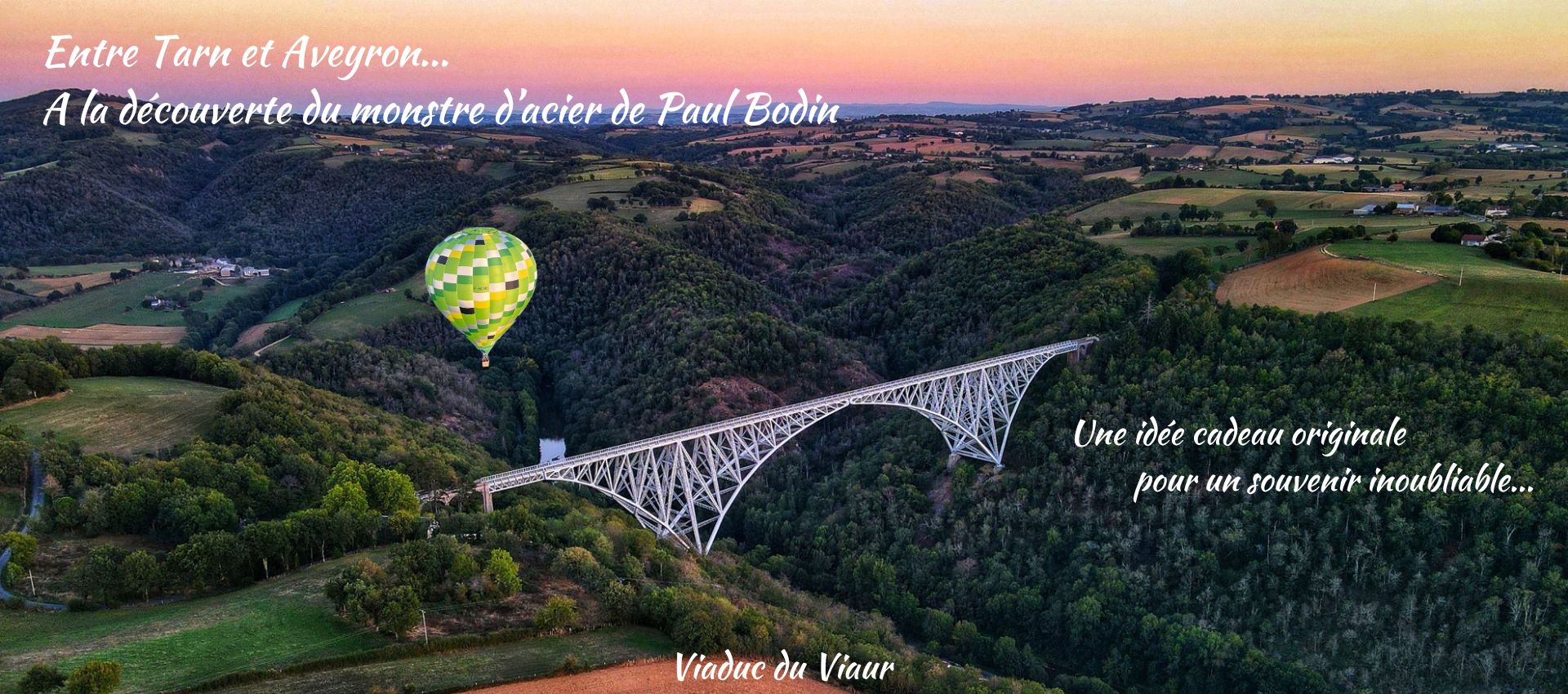 Vol en montgolfière au Viaduc du Viaur
