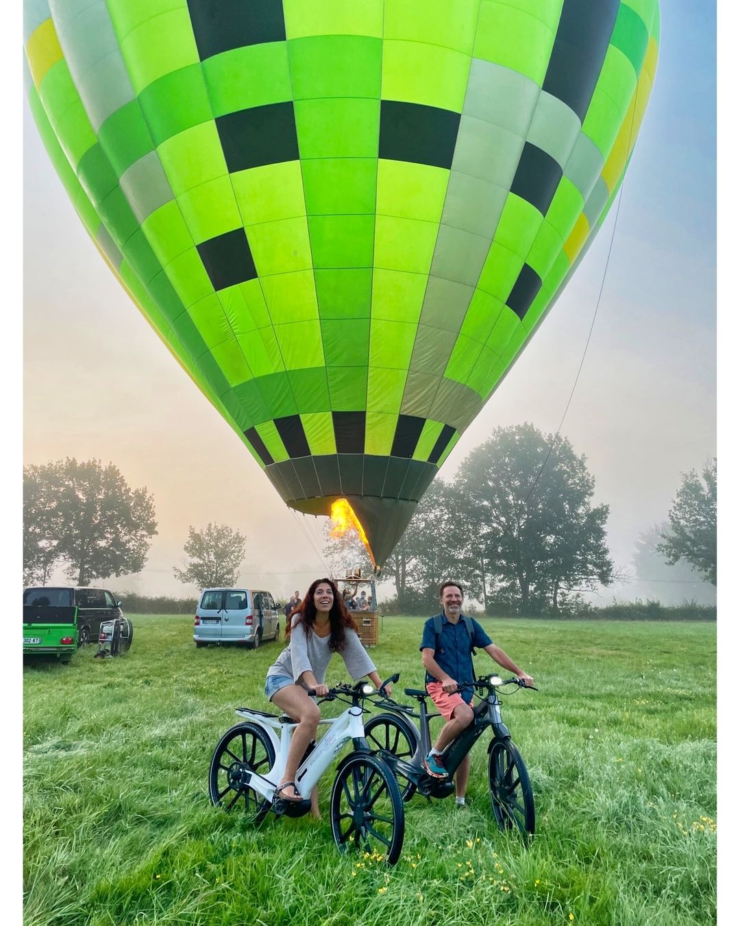 Prêt pour le décollage en montgolfière