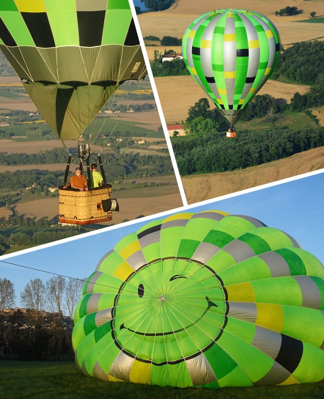 Fête des pères en montgolfière sur Toulouse