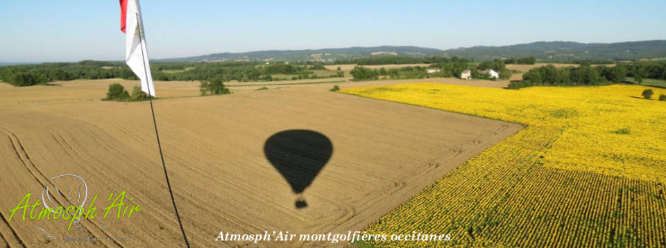 Mariage amoureux en montgolfière à proximité de Toulouse