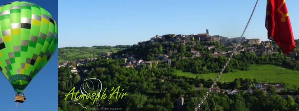 Montgolfière de Puycelsi à Bruniquel