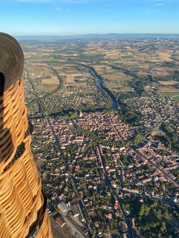 Lavaur en montgolfière