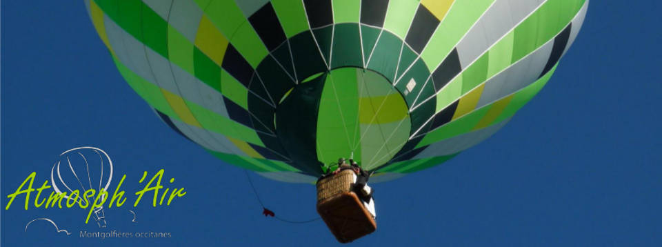 Montgolfière vu du ciel Toulouse