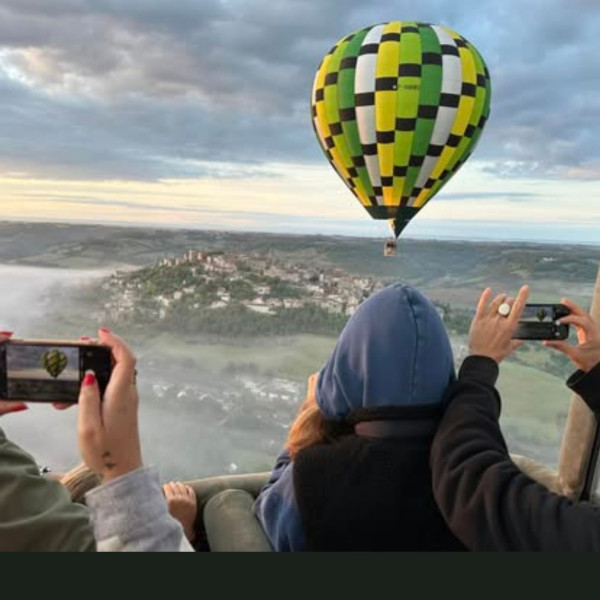 Photographie de Cordes sur Ciel en montgolfière