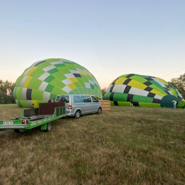 Dégonflage des ballons après atterrissage