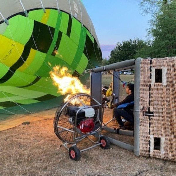 Chauffe brûleur de la montgolfière