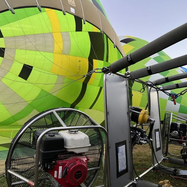 Ventilation de 3 montgolfières