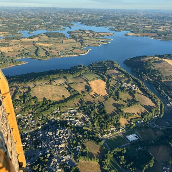 Vue aérienne depuis la nacelle d'Atmosph'Air

