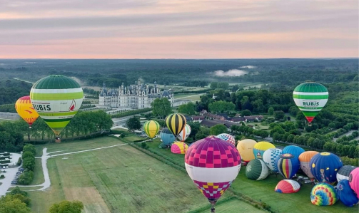 Atmosph’Air au Trophée François 1er : Montgolfière Vinovalie au-dessus des Châteaux de la Loire
